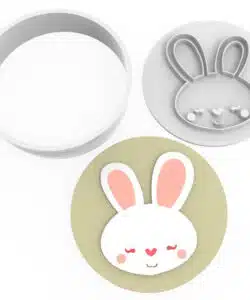 Cookie Cutter & Impression Bunny Head