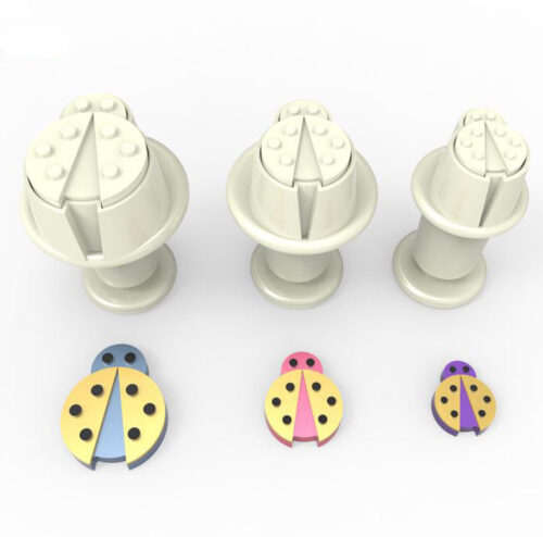 Ladybug mini plunger cutter set 3 bij cake, bake & love 5