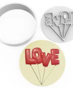 Cookie Cutter & Impression Love Balloons
