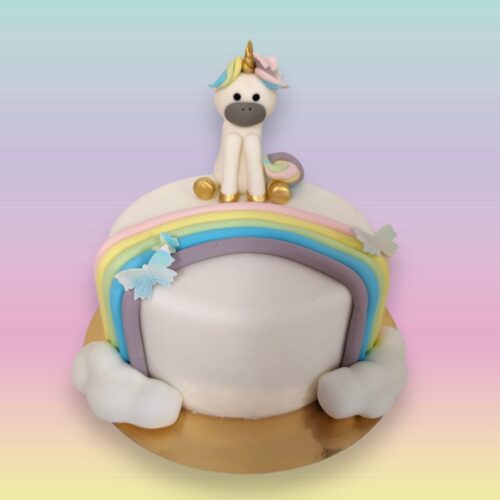 Ouder & kind les eenhoorn regenboog mini taartje - zaterdag 17 februari 14:00 bij cake, bake & love 5