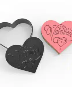 Cookie Cutter & Impression Heart Valentine
