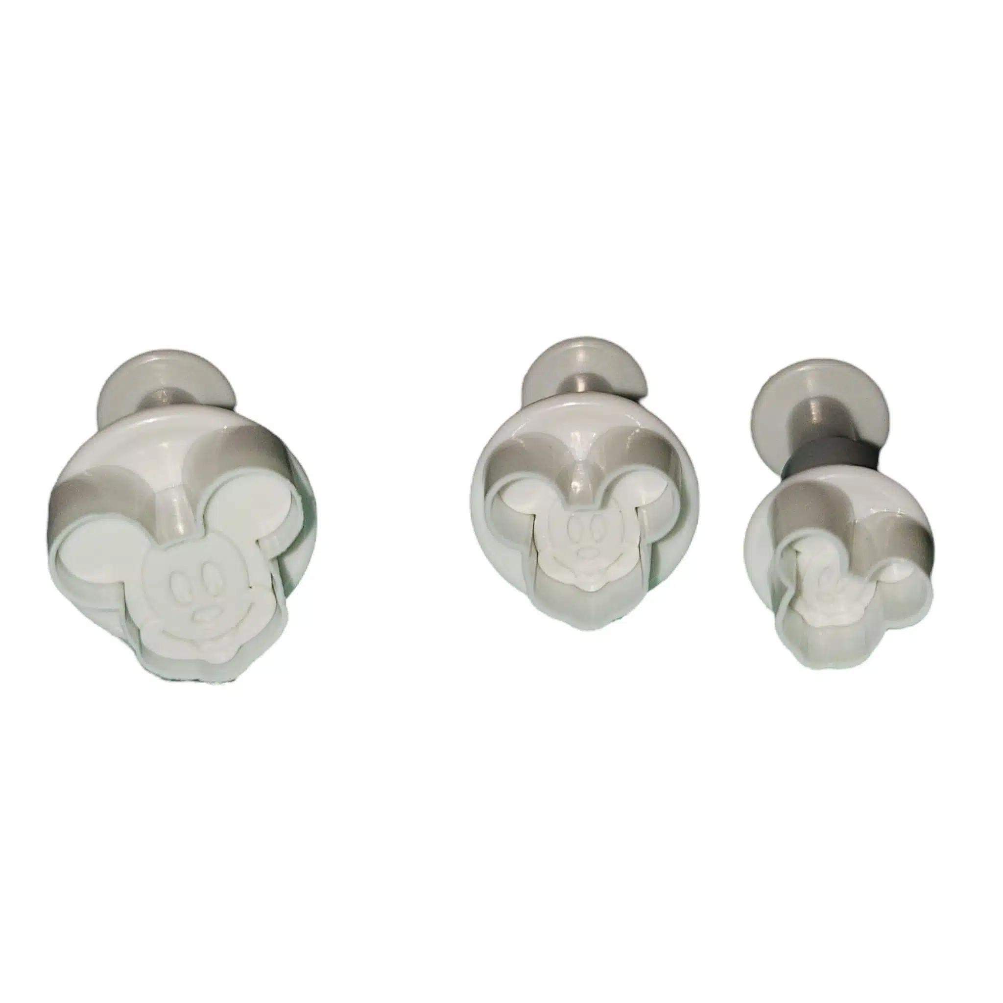 Mickey mouse mini plunger cutter set 3 bij cake, bake & love 5 Mickey mouse mini plunger cutter set 3