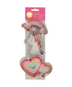 Wilton Magische Eenhoorn Metalen Koekjes Uitsteker Set/3