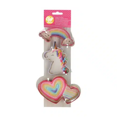 Wilton magische eenhoorn metalen koekjes uitsteker set/3