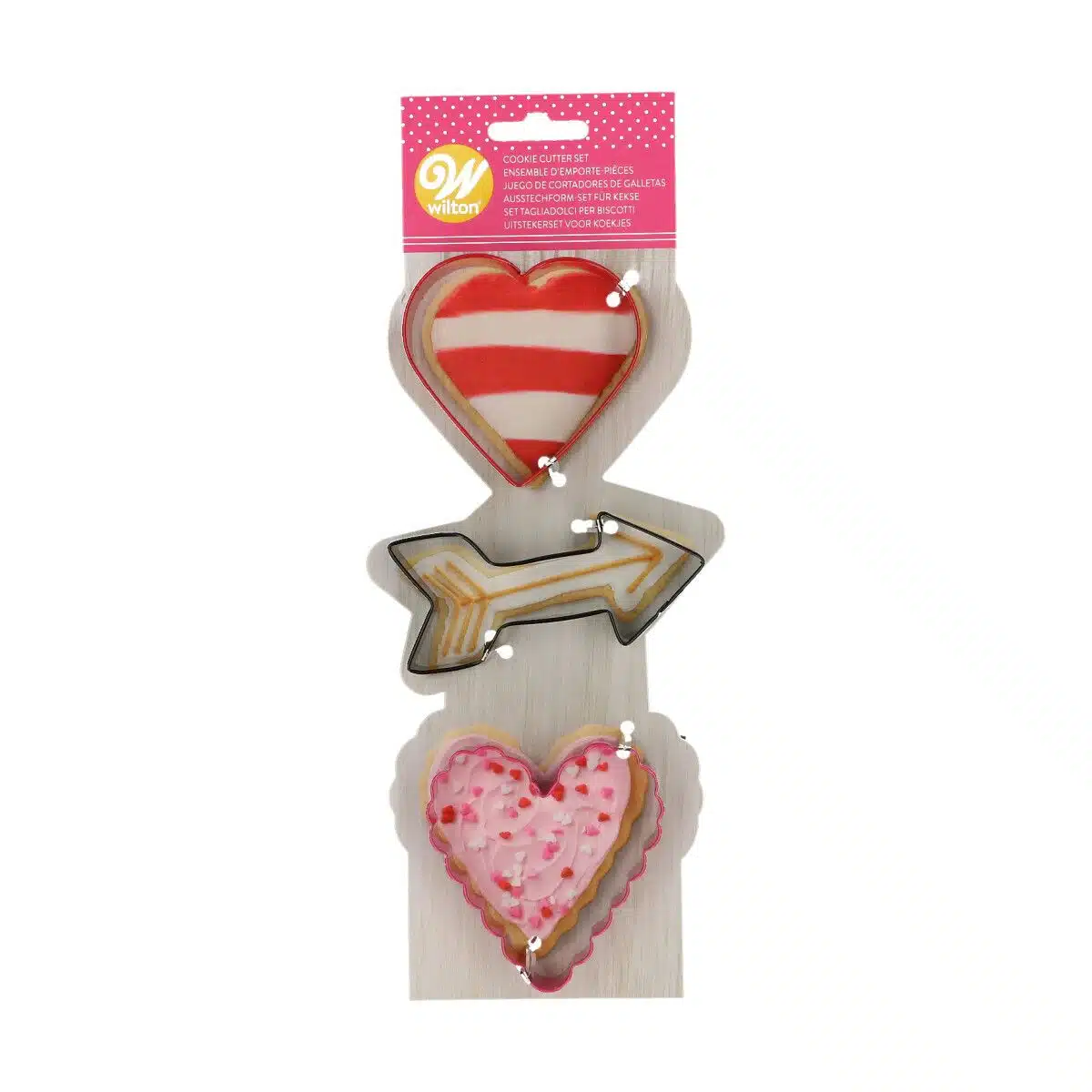 Wilton metalen koekjes uitsteker valentijn set/3 bij cake, bake & love 5 Wilton metalen koekjes uitsteker valentijn set/3