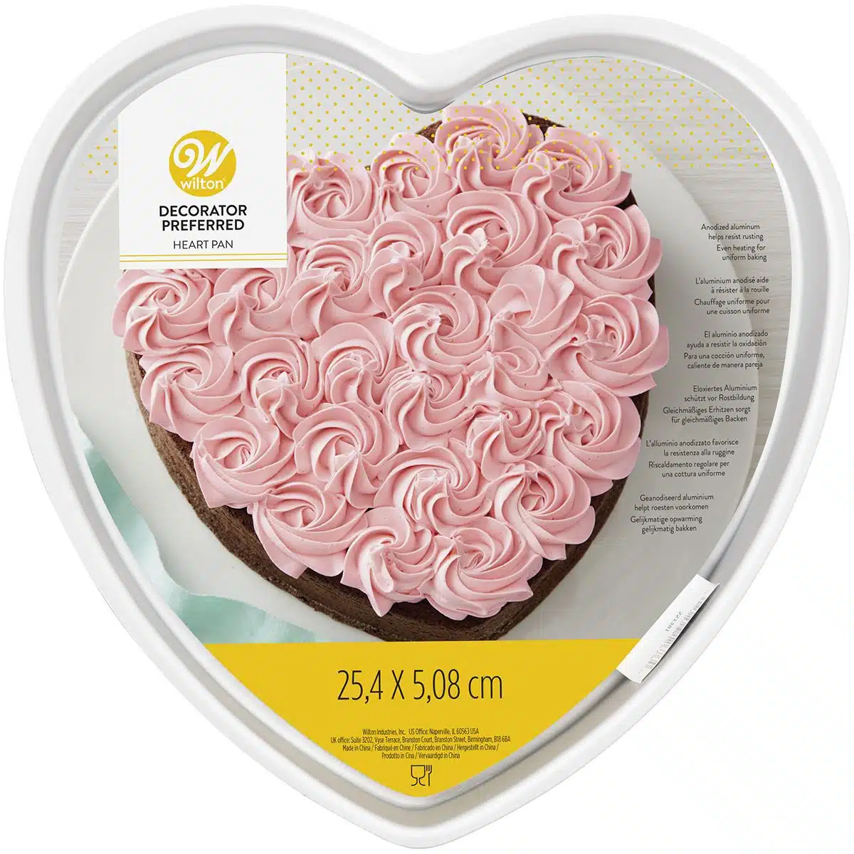 Wilton decorator preferred® heart pan 25x5cm bij cake, bake & love 5 Wilton decorator preferred® heart pan 25x5cm