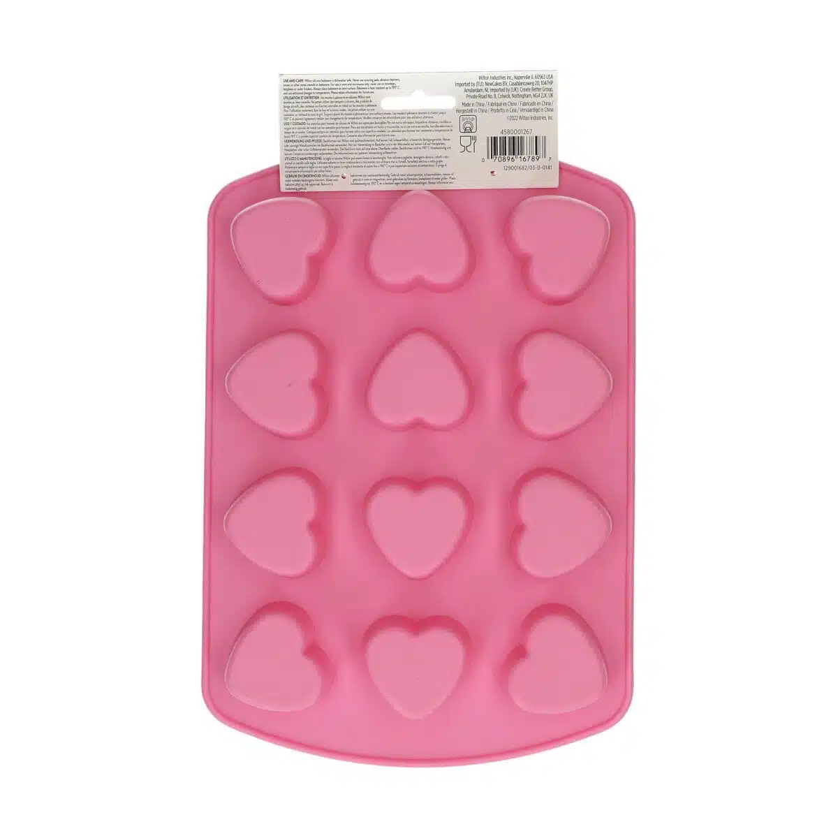 Wilton siliconen traktatie mould hart bij cake, bake & love 6 Wilton siliconen traktatie mould hart - afbeelding 2