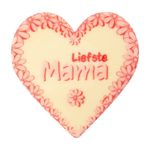 Chocolade hart liefste mamma 7,5 cm 2 stuks bij cake, bake & love 5
