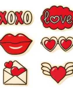 Chocolade Decoraties Valentijn 12 stuks