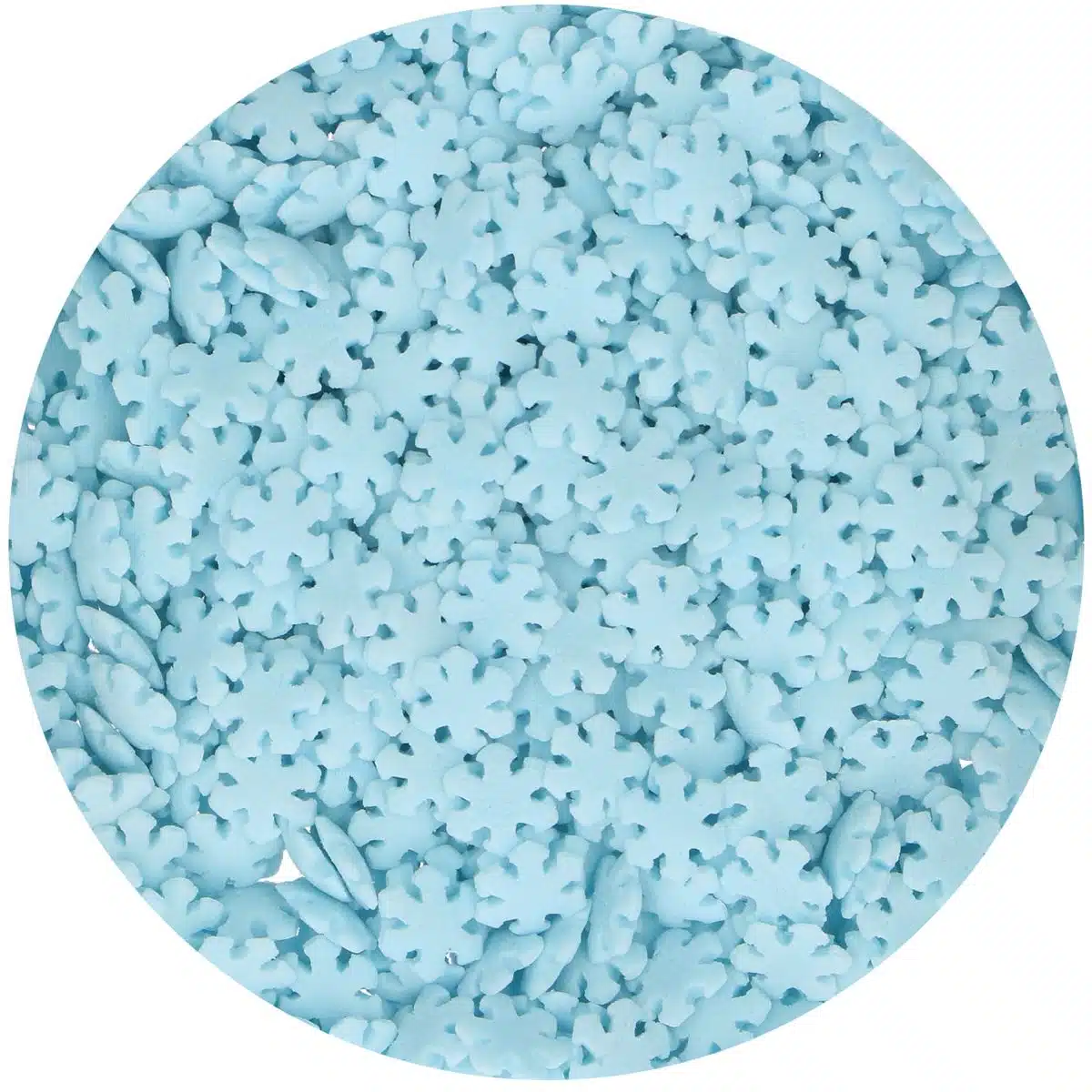 Funcakes sneeuwvlokken blauw 50 g bij cake, bake & love 6 Funcakes sneeuwvlokken blauw 50 g - afbeelding 2