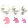 Unicorns big size plunger cutter set 3 bij cake, bake & love 3