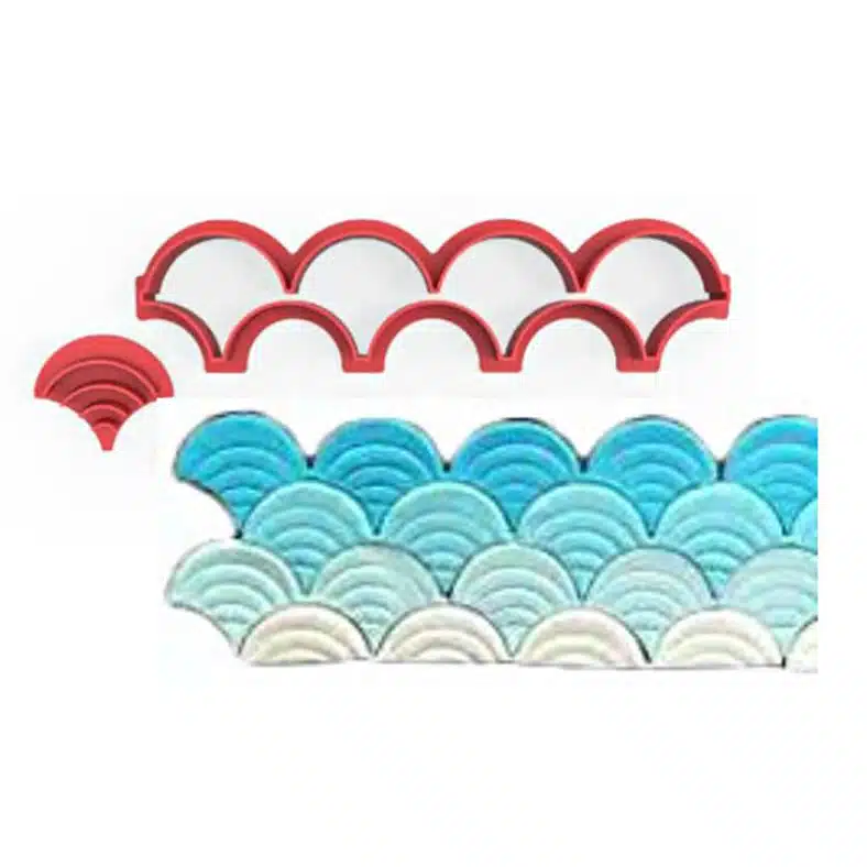 Waves fondant cutter bij cake, bake & love 5 Waves fondant cutter