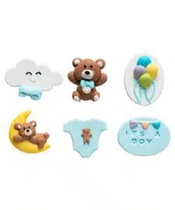 Alternative view of Suikerdecoraties Baby Boy 6 stuks