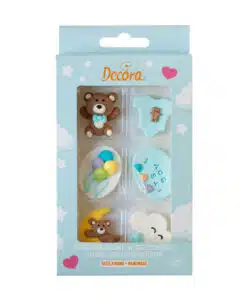 Suikerdecoraties Baby Boy 6 stuks