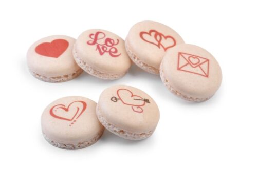 Macaron schelpen amore kant-en-klaar 12/st bij cake, bake & love 7