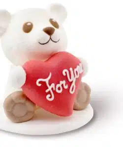 Suikerdecoratie Wit Beertje For You