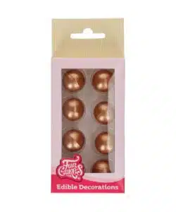 FunCakes Chocolate Balls Bronze Set/8