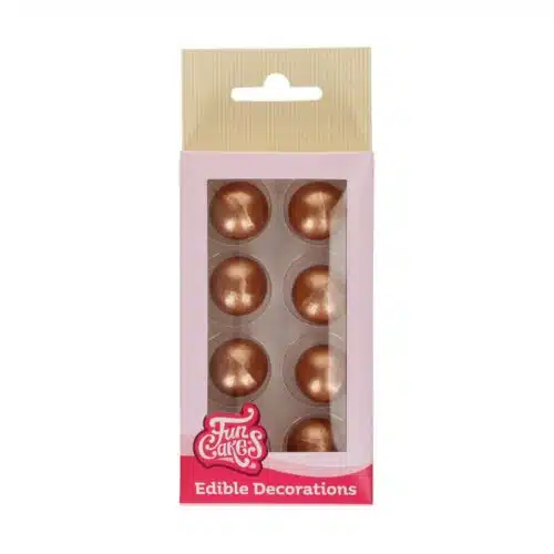 Funcakes chocolate balls bronze set/8