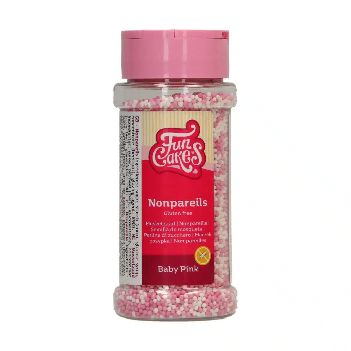 Funcakes glutenvrije musketzaad baby roze mix 80 g bij cake, bake & love 5 Funcakes glutenvrije musketzaad baby roze mix 80 g