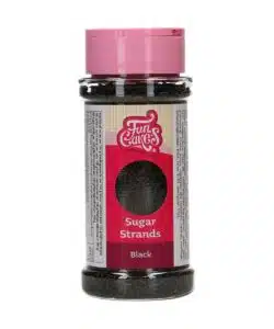 FunCakes Sugar Strands Zwart 80 g