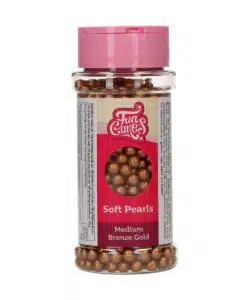 FunCakes Soft Pearls Brons Medium Goud 60 g