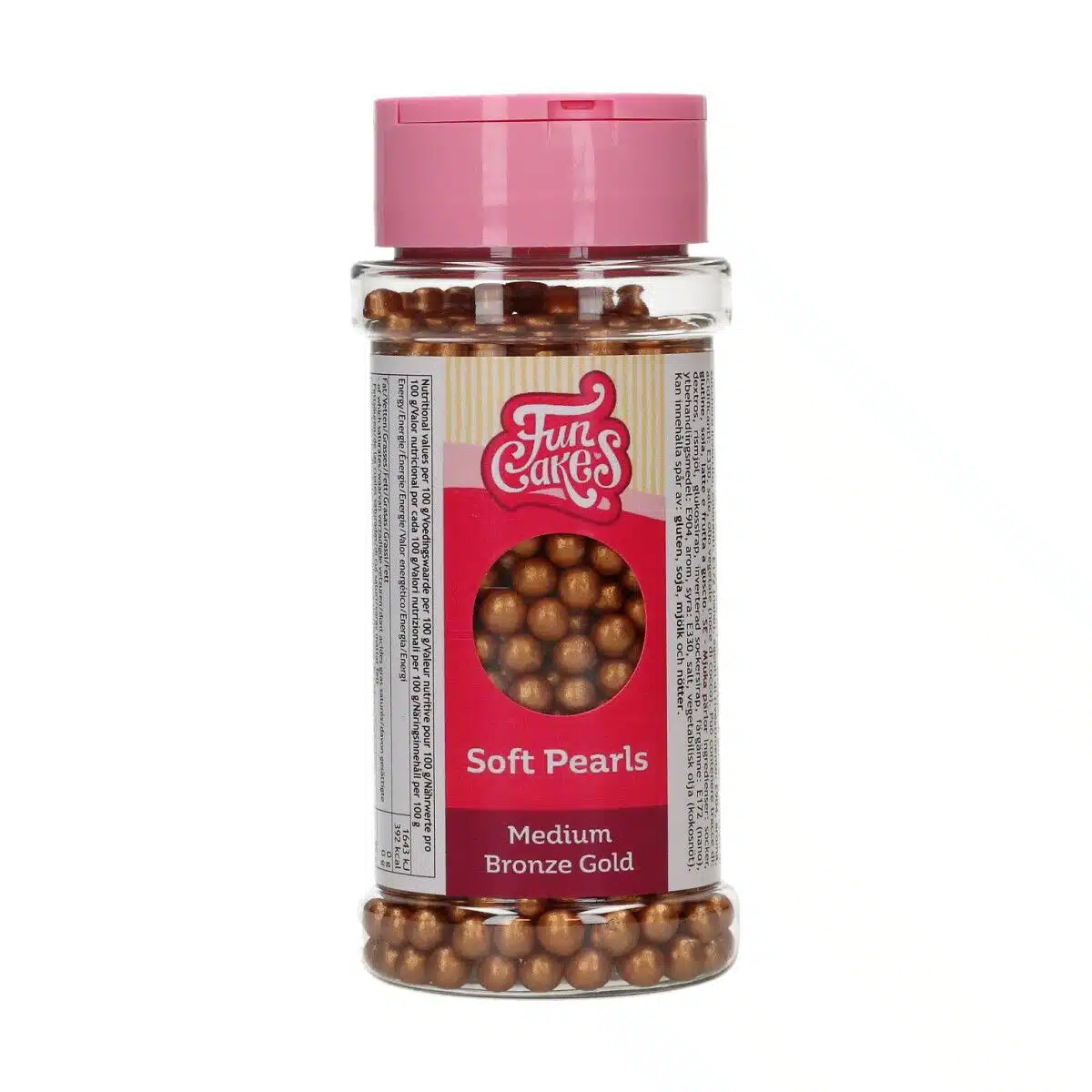 Funcakes soft pearls brons medium goud 60 g bij cake, bake & love 5 Funcakes soft pearls brons medium goud 60 g