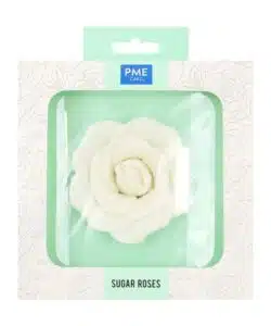 PME White Sugar Rose 90mm
