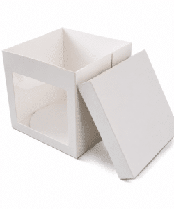 Alternative view of Taartdoos 25,4 x 25,4 x 25,4 cm + Cakeboard 25 cm wit