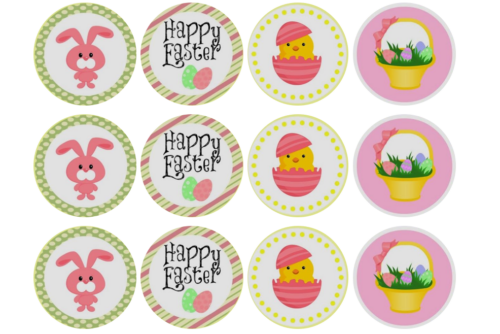 Pakketproduct: happy easter eetbare print 12