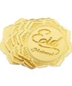Eid Mubarak Cupcake Decoratie Goud 5 stuks
