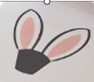 Pakketproduct: template konijnenoortjes bij cake, bake & love 5 Pakketproduct: template konijnenoortjes