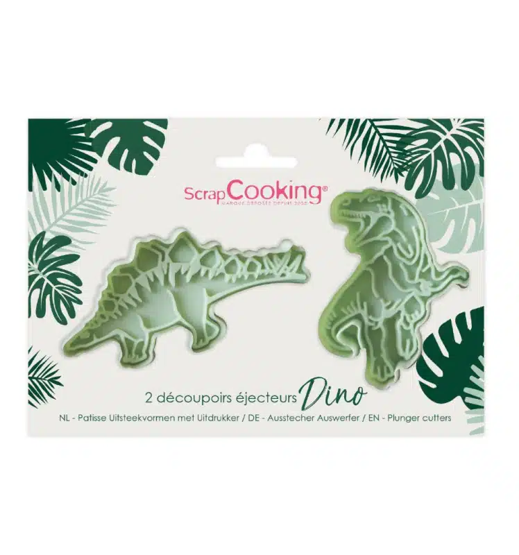 Scrapcooking plunger cutter dino set 2 bij cake, bake & love 5 Scrapcooking plunger cutter dino set 2