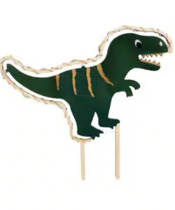 Alternative view of ScrapCooking Caketopper Dino met lichtjes
