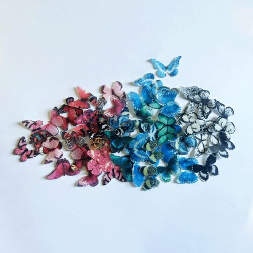 Crystal candy edible butterflies - miniature butterflies bij cake, bake & love 5