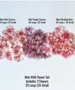 Crystal candy edible decorations - mini flowers wild bij cake, bake & love 13