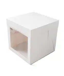 Alternative view of Taartdoos 25,4 x 25,4 x 25,4 cm + Cakeboard 25 cm wit