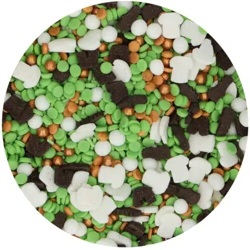 Funcakes sprinkle medley - gouden voetbal 65g - afbeelding 2