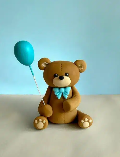 Diy pakket boetseren met stap-voor-stap instructiefilmpje: blauw beertje