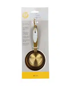 Wilton gouden metalen maatbekers 4 stuks bij cake, bake & love 9 Wilton gouden metalen maatbekers 4 stuks bij cake, bake & love 8