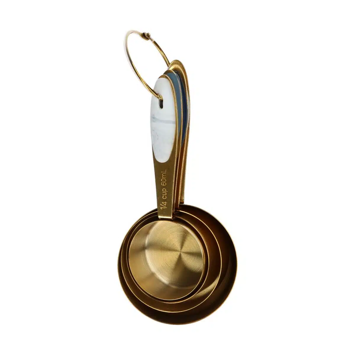 Wilton gouden metalen maatbekers 4 stuks bij cake, bake & love 7 Wilton gouden metalen maatbekers 4 stuks - afbeelding 3