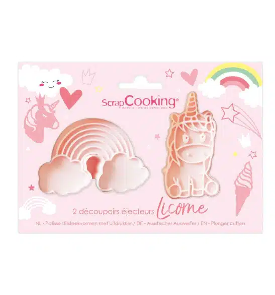 Scrapcooking plunger cutter eenhoorn set 2 bij cake, bake & love 5 Scrapcooking plunger cutter eenhoorn set 2