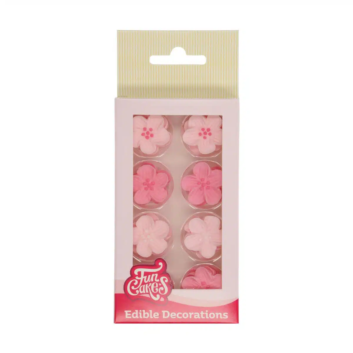 Funcakes suikerdecoratie bloemenmix roze set/24 bij cake, bake & love 5 Funcakes suikerdecoratie bloemenmix roze set/24