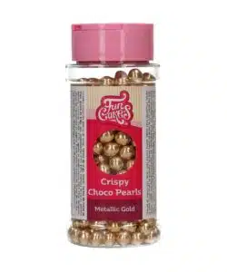 FunCakes Crispy Choco Pearls - Metallic Gold 60g