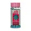 Funcakes crispy choco pearls - metallic blue 60g bij cake, bake & love 1