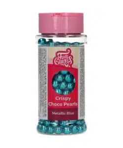 FunCakes Crispy Choco Pearls - Metallic Blue 60g