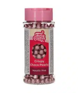 FunCakes Crispy Choco Pearls - Metallic Pink 60g