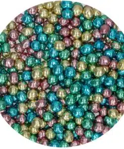 Alternative view of FunCakes Crispy Choco Pearls - Metallic Harlequin 60g
