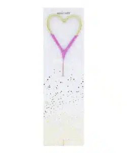 Wondercandle Vuursterretje - Hart 2-kleurig Goud-Roze