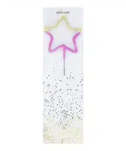 Wondercandle Vuursterretje - Ster 2-kleurig Goud-Roze