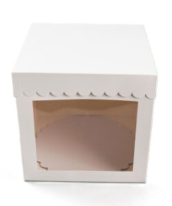 Taartdoos 20,3 x 20,3 x 20,3 cm + cakeboard 20 cm wit bij cake, bake & love 7 Taartdoos 20,3 x 20,3 x 20,3 cm + cakeboard 20 cm wit - afbeelding 2